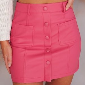 Fierce To The Bone Faux Leather Mini Skirt